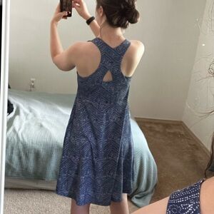 Krimson Klover Women’s Blue Medium Sporty Summer Casual Dress A-Line Racerback